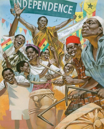 Nyugat-Afrika ébred (gouache, papír) alkotó: Angus McBride