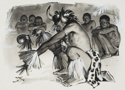 Boszorkánydoktor (gouache, papír) alkotó: Angus McBride