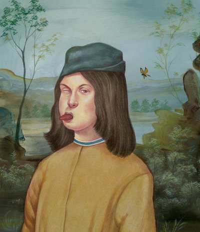 Young Boy With Attitude, 2018 (akrilfesték illusztrációs táblára) alkotó: Anita Kunz