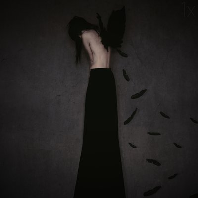 A szomorú szárnyas nő alkotó: Anja Matko