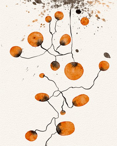 Összekapcsolt Orange-űrlapok alkotó: Ankie Kooi