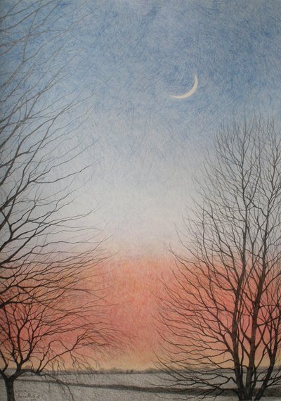 Kora este, 2010 (színes ceruza papíron) alkotó: Anna Phillips