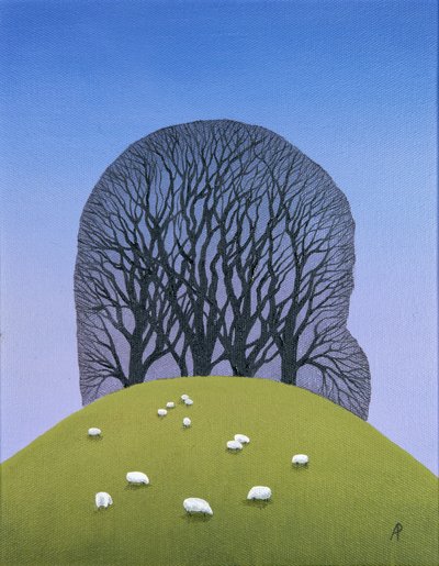 Dombtető juhokkal, 2017 alkotó: Anna Phillips