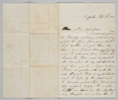 Levele John Copelandnek feleségétől, Anntől, 1861. február 18-án. alkotó: Ann Hurst Copeland