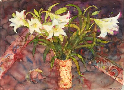 Liliom (akvarell) alkotó: Ann Oram