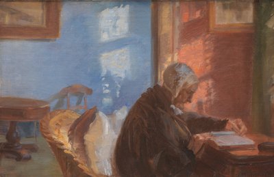 A művész édesanyja és Hedvig Brøndum a Vörös szobában alkotó: Anna Ancher