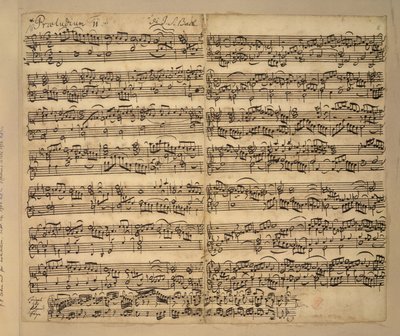 Add hozzá MS 35021, f.8r, F-dúr előjáték, Das Wohltemperierte Clavier, 2. könyv, Johann Sebastian Bach alkotó: Anna Magdalena Bach