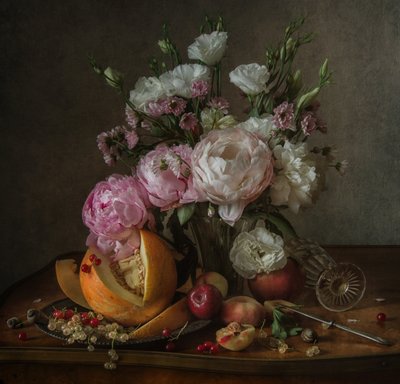 Elegáns virágos csendélet alkotó: Anna Petina
