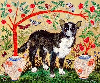 Mutt, 2009 (akril) alkotó: Anna Pugh