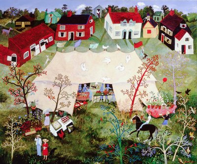 A plébánosra várva, 2010 (akril) alkotó: Anna Pugh