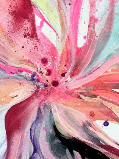 Élénk rózsaszín virág alkotó: Anna Viklund