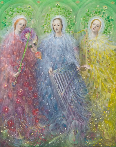 Háromszólamú mise, 2016 (olaj, belga vászon) alkotó: Annael Anelia Pavlova