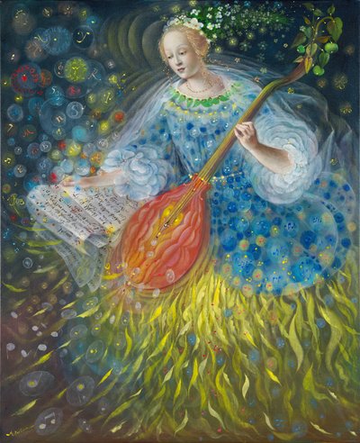 Poiesis-II: Tudomány, 2014 (olaj, belga vászon) alkotó: Annael Anelia Pavlova
