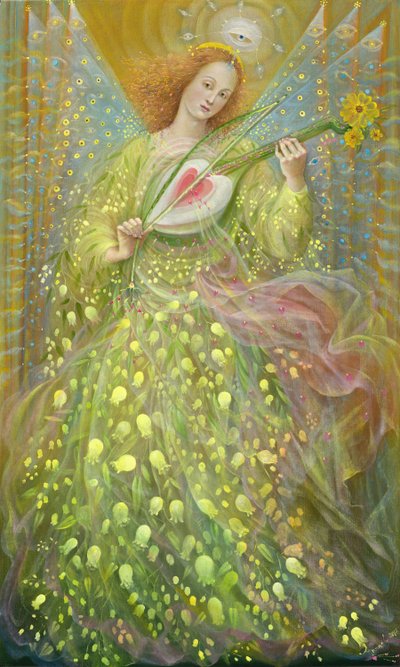 Reason and Mercy (diptichon), bal oldali tábla, 2018 (olaj, belga vászon) alkotó: Annael Anelia Pavlova