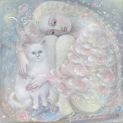 Gyengédség, 2016 (olaj, belga vászon) alkotó: Annael Anelia Pavlova