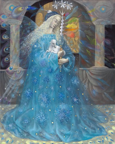 Az igazság angyala, 2009 (olaj és levélarany, belga vászon) alkotó: Annael Anelia Pavlova