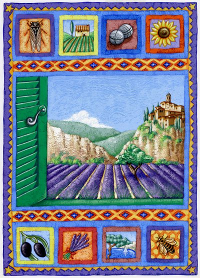 Provence, 2015 (gouache) alkotó: Annalisa Morrocco