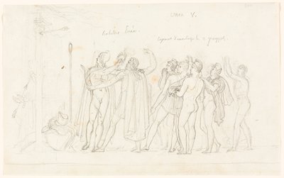 Az íjászmérkőzés, az Aeneisből, V. könyv alkotó: Anne-Louis Girodet de Roucy-Trioson