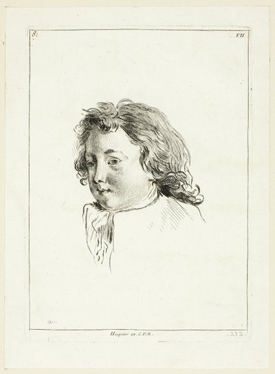 Fiú feje (jobbra fordítva) alkotó: Anne Claude Philippe Caylus