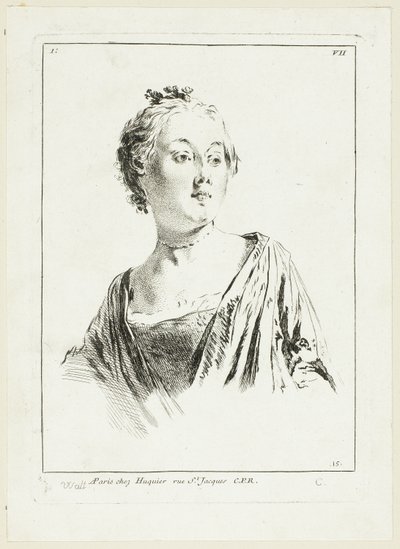 Női fej alkotó: Anne Claude Philippe Caylus