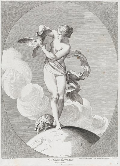 Érintés, 1730-65. Alkotók: Caylus, Anne-Claude-Philippe de, Etienne Fessard. alkotó: Anne Claude Philippe de Caylus, Etienne Fessard