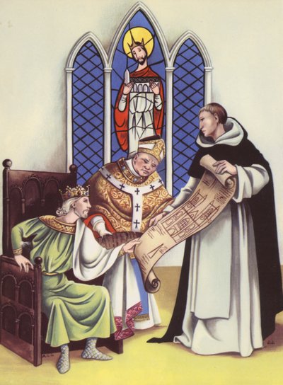 Heinrich III. plant die Westminster Abbey von Anne & Johnstone Janet (1928-79) Johnstone