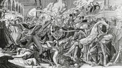 Francia elnyomás a kairói lázadás idején, október 21 alkotó: Anne-Louis Girodet de Roucy-Trioson