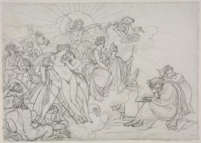 Könyörgés a mezőgazdaságot vezető istenségekhez Vergilius „Georgics” című művéből alkotó: Anne Louis Girodet de Roucy Trioson