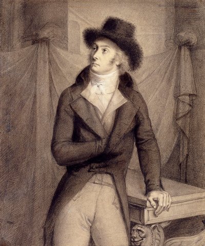 Egy férfi portréja, állítólag Pierre-Paul Roger-Collard alkotó: Anne Louis Girodet de Roucy Trioson