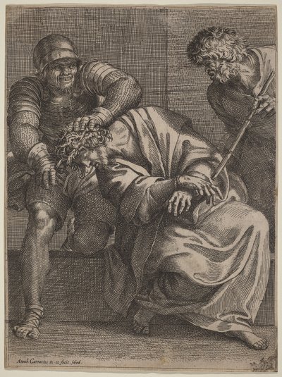 Tövissel megkoronázott Krisztus alkotó: Annibale Carracci