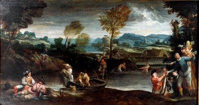 Halászat alkotó: Annibale Carracci