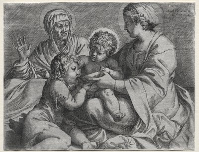Madonna a tállal alkotó: Annibale Carracci