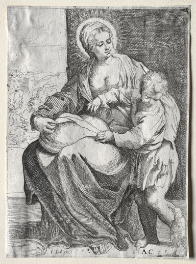 Madonna a fehér hollóval, 1500-as évek. alkotó: Annibale Carracci