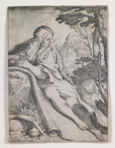 Mária Magdolna a pusztában alkotó: Annibale Carracci