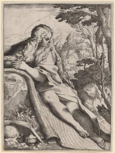 Mária Magdolna a vadonban alkotó: Annibale Carracci