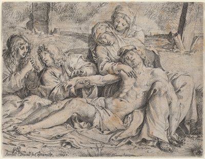 Pieta (a "Caprarola Krisztus") alkotó: Annibale Carracci