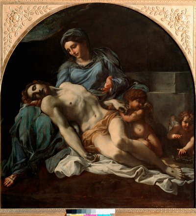 Annibale Carracci (Annibal Carrache) Pieta-festménye (1560-1609). 1599-1600 V. 156x149 cm Nápoly, Capodimonte Nemzeti Múzeum alkotó: Annibale Carracci