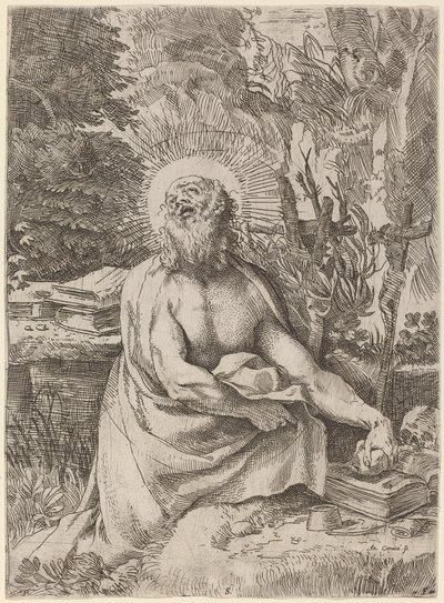 Szent Jeromos a vadonban alkotó: Annibale Carracci