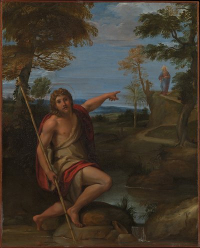 Keresztelő Szent János tanúságot tesz alkotó: Annibale Carracci