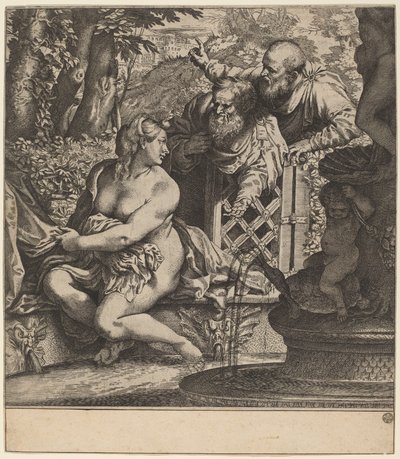 Susanna és a vének alkotó: Annibale Carracci