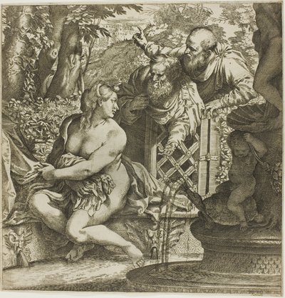 Susanna és a vének alkotó: Annibale Carracci