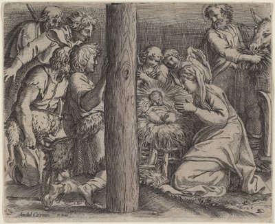 A Pásztorok imádata alkotó: Annibale Carracci