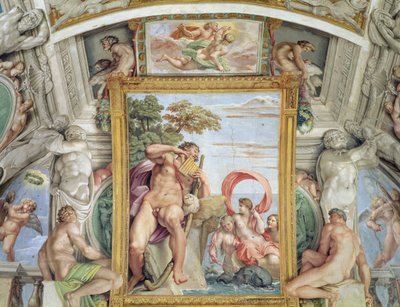 A Galleria Carracci Carracci Csarnok részlete Polyphemus és Galatea, 1597-1604 freskó alkotó: Annibale Carracci