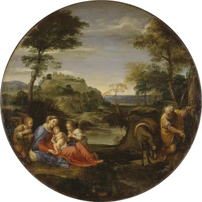 A többi az Egyiptomba való menekülésről alkotó: Annibale Carracci