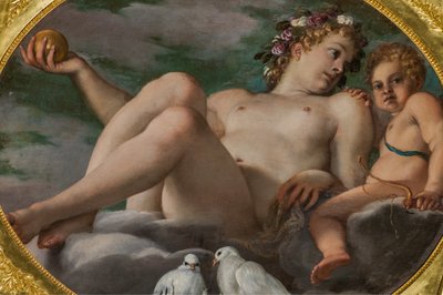 Vénusz és Ámor, 2384628 részlet alkotó: Annibale Carracci