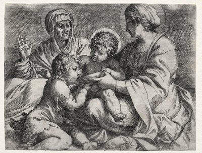 Szűz a tállal alkotó: Annibale Carracci