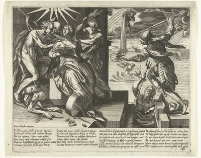 Leiden szorongásának és megkönnyebbülésének allegóriája, 1574 alkotó: Anonymous