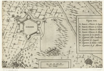 Lingen ostroma és meghódítása Spinola által, 1605 alkotó: Anonymous