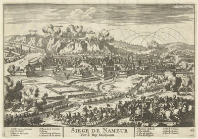 Beleg van Namen ajtó koning Willem III, 1695 Siege de Nameur – Roy Guiljaum (cím az objektumon) Európa, Ázsia, Afrika és Amerika erői (...) Ahogy Franciaország és Spanyolország partjainak térképei is (a sorozat címe az objektumon) alkotó: Anonymous