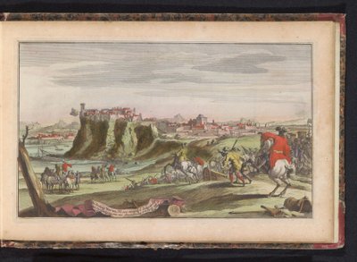 Verua ostroma, 1702 körül A Verua erőd. Nehéz ostrom és hat hónapig tartó vitéz védekezés után április 8-án megadta magát a franciáknak (cím a tárgyon) alkotó: Anonymous